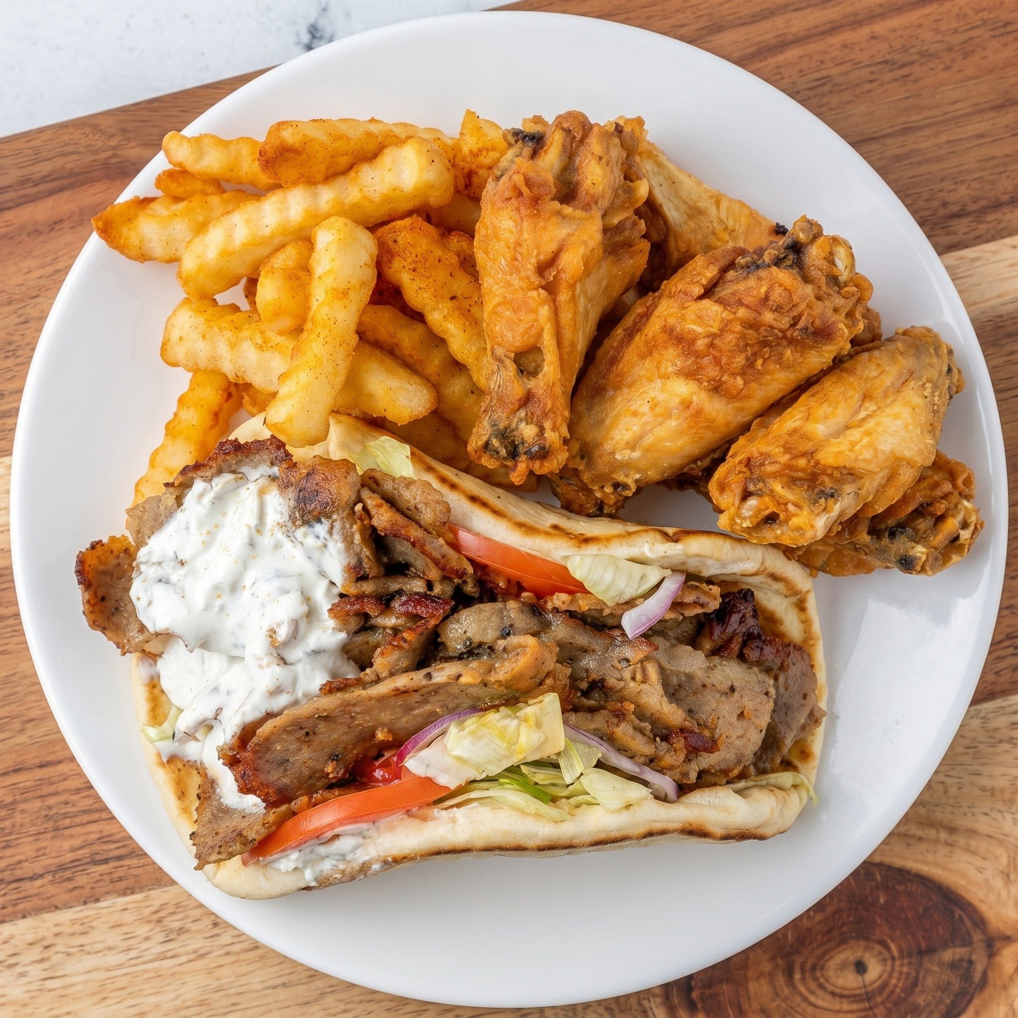 #5 Wings & Gyro.